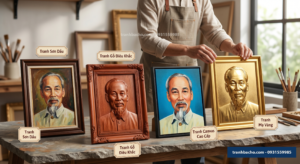 <img src="chat-lieu-tranh-bac-ho .jpg" alt="Các loại chất liệu tranh bác hồ">